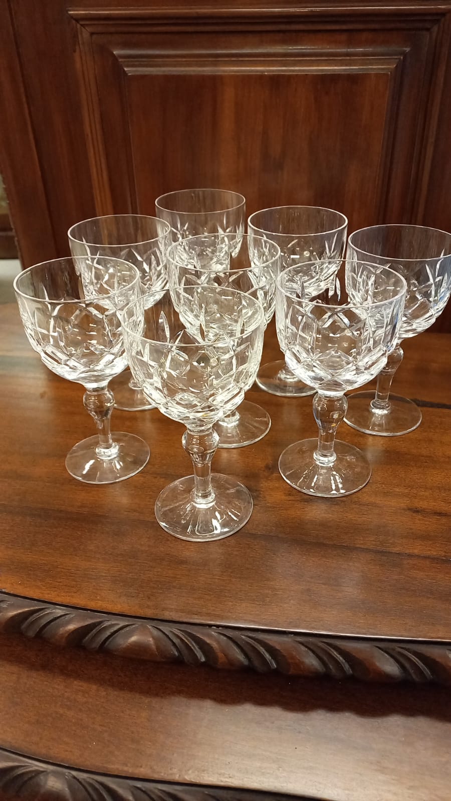 The main photo for Set of 6, Vintage Noritake Crystal Quartex Starburst Glasses