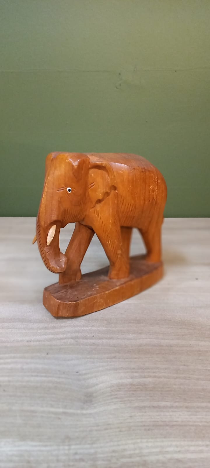 The main photo for Vintage teak elephant