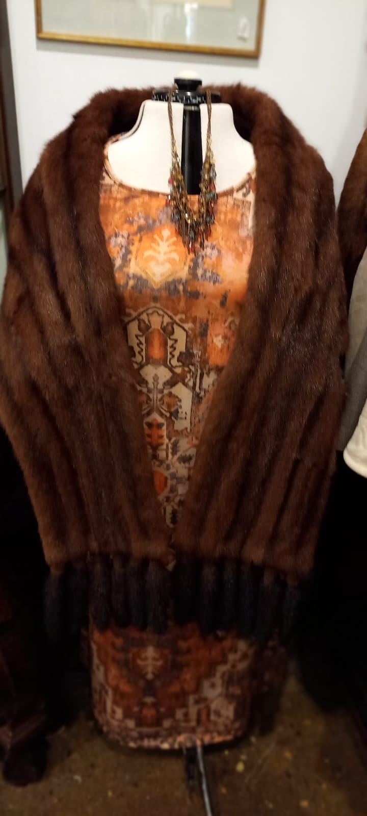 The main photo for Vintage Mink Shawl